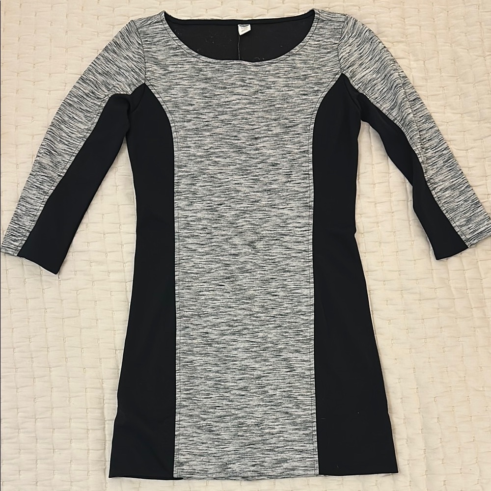 Black and Gray Women's Bodycon Dress